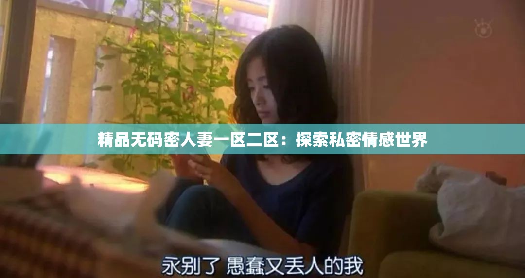 精品无码密人妻一区二区：探索私密情感世界
