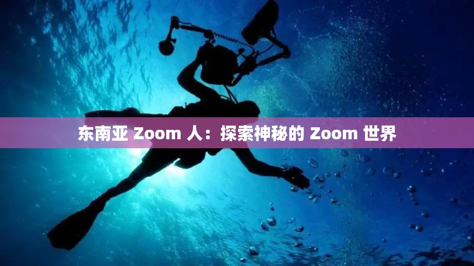 东南亚 Zoom 人：探索神秘的 Zoom 世界
