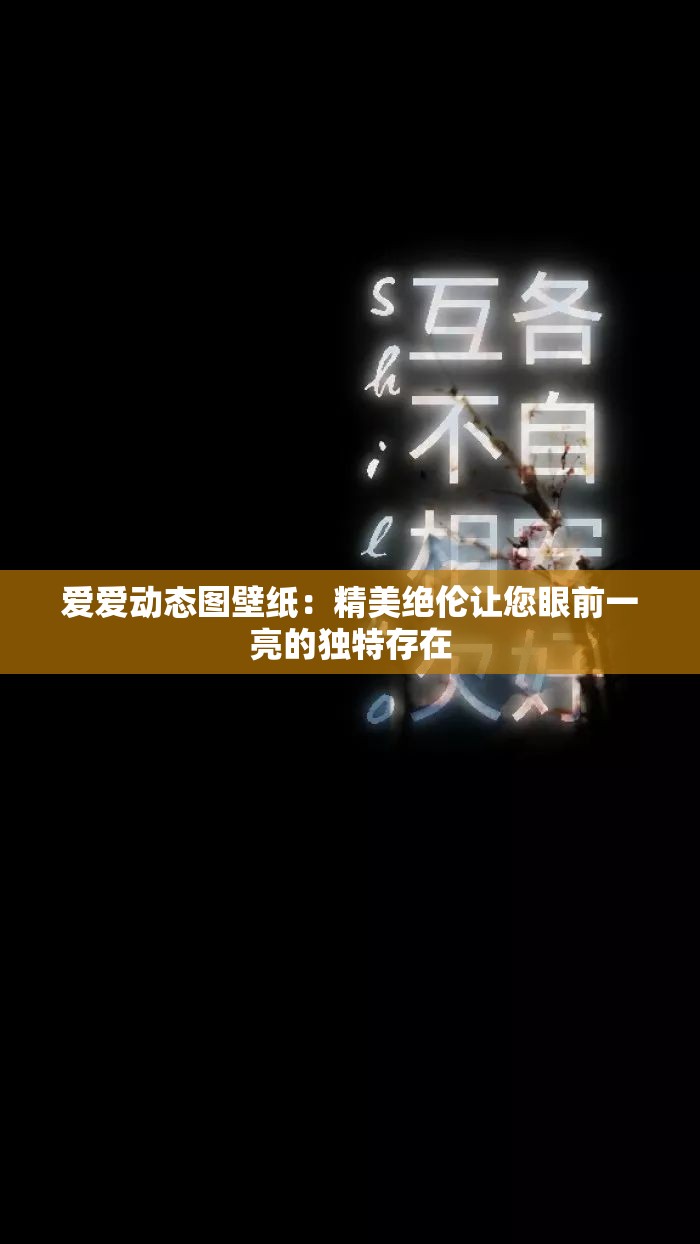 爱爱动态图壁纸：精美绝伦让您眼前一亮的独特存在