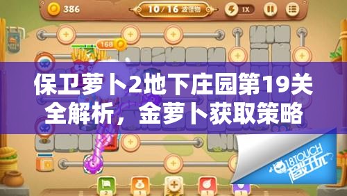 保卫萝卜2地下庄园第19关全解析，金萝卜获取策略与胜利解锁秘籍