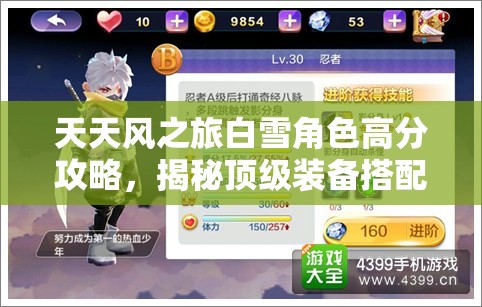 天天风之旅白雪角色高分攻略，揭秘顶级装备搭配技巧，开启得分新境界