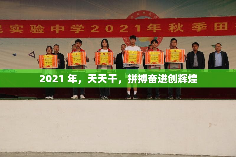 2021 年，天天干，拼搏奋进创辉煌