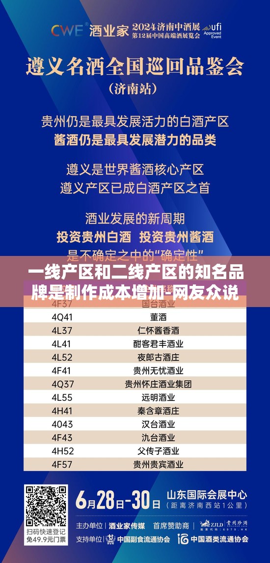 一线产区和二线产区的知名品牌是制作成本增加-网友众说纷纭