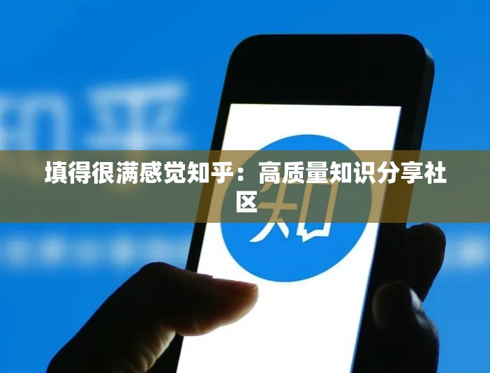 填得很满感觉知乎：高质量知识分享社区