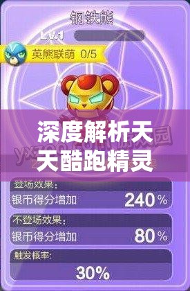 深度解析天天酷跑精灵钢铁熊性能，探讨钻石在资源管理中的核心价值与策略