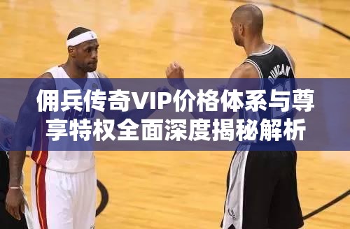 佣兵传奇VIP价格体系与尊享特权全面深度揭秘解析