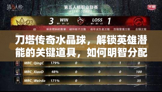 刀塔传奇水晶球，解锁英雄潜能的关键道具，如何明智分配成策略焦点