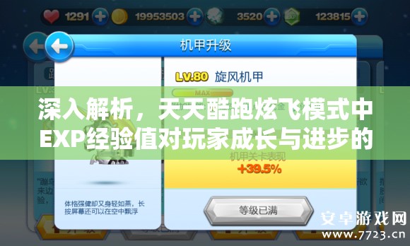 深入解析，天天酷跑炫飞模式中EXP经验值对玩家成长与进步的神奇推动作用