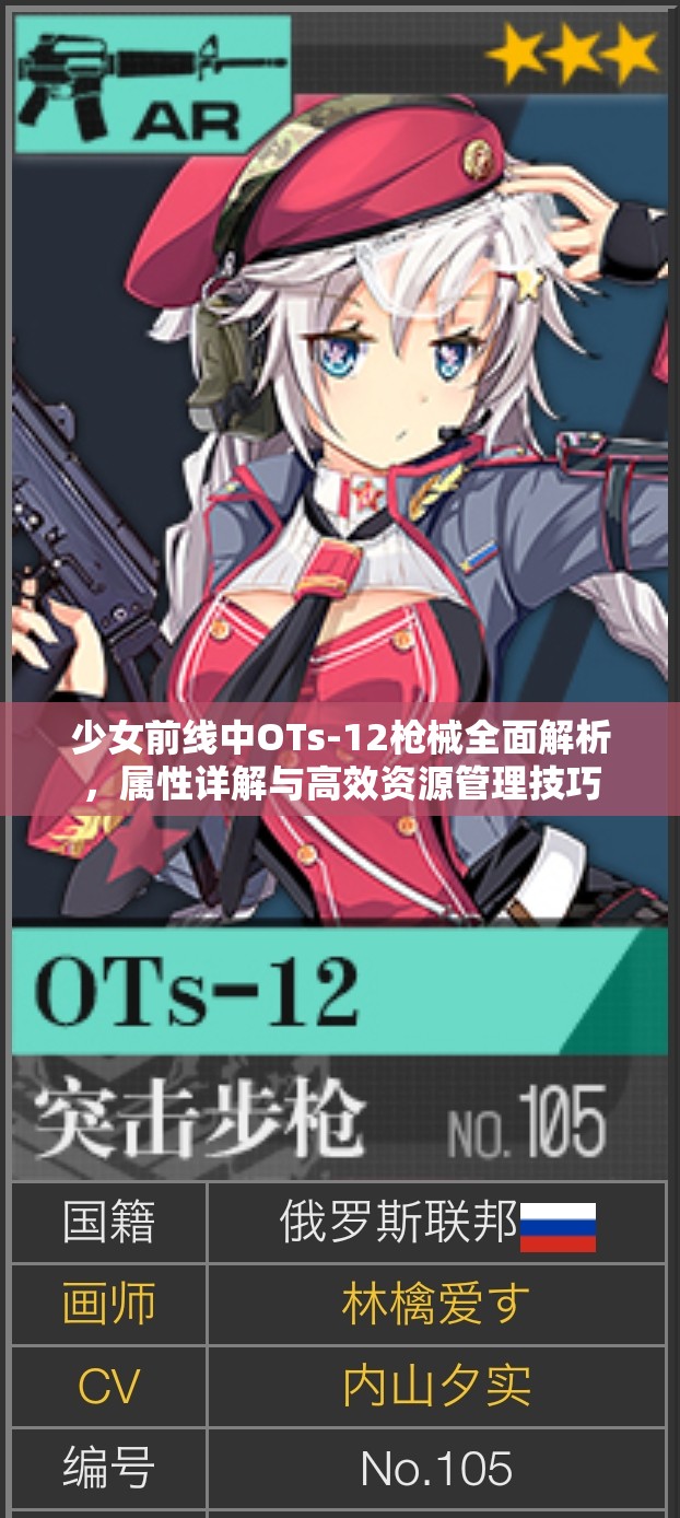 少女前线中OTs-12枪械全面解析，属性详解与高效资源管理技巧