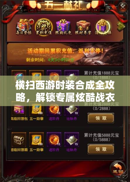 横扫西游时装合成全攻略，解锁专属炫酷战衣，彰显个性风采秘籍