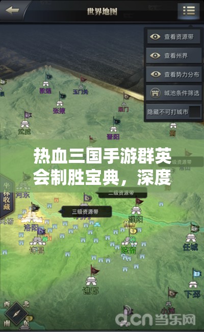 热血三国手游群英会制胜宝典，深度攻略助你技巧在手，群英之战胜券在握