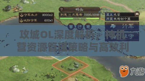 攻城OL深度解析，神机营资源管理策略与高效利用，实现价值最大化攻略