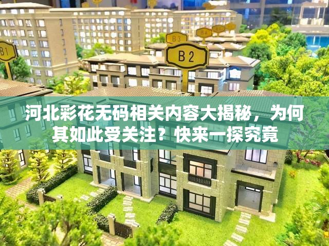 河北彩花无码相关内容大揭秘，为何其如此受关注？快来一探究竟