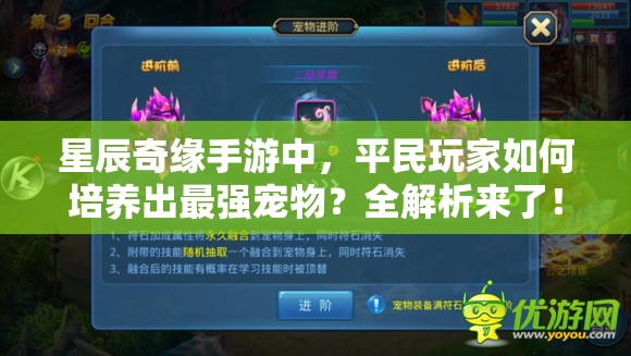 星辰奇缘手游中，平民玩家如何培养出最强宠物？全解析来了！