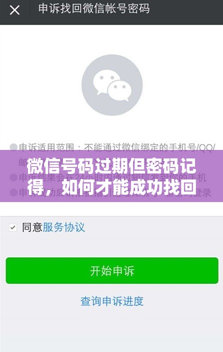 微信号码过期但密码记得，如何才能成功找回？快来寻找答案微信号码已过期，密码仍记得，究竟怎样才能将其顺利找回？密码记得可微信号码过期了，有什么办法能够找回微信号？